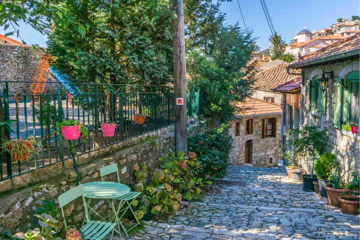 Dimitsana street Arcadia Peloponnese