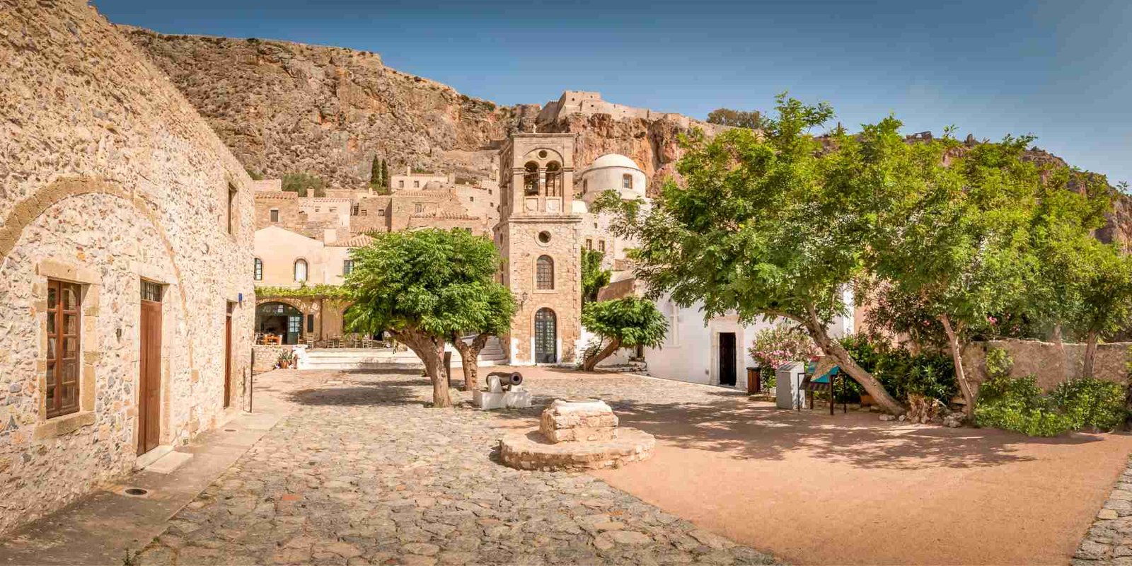 Monemvasia square Peloponnese