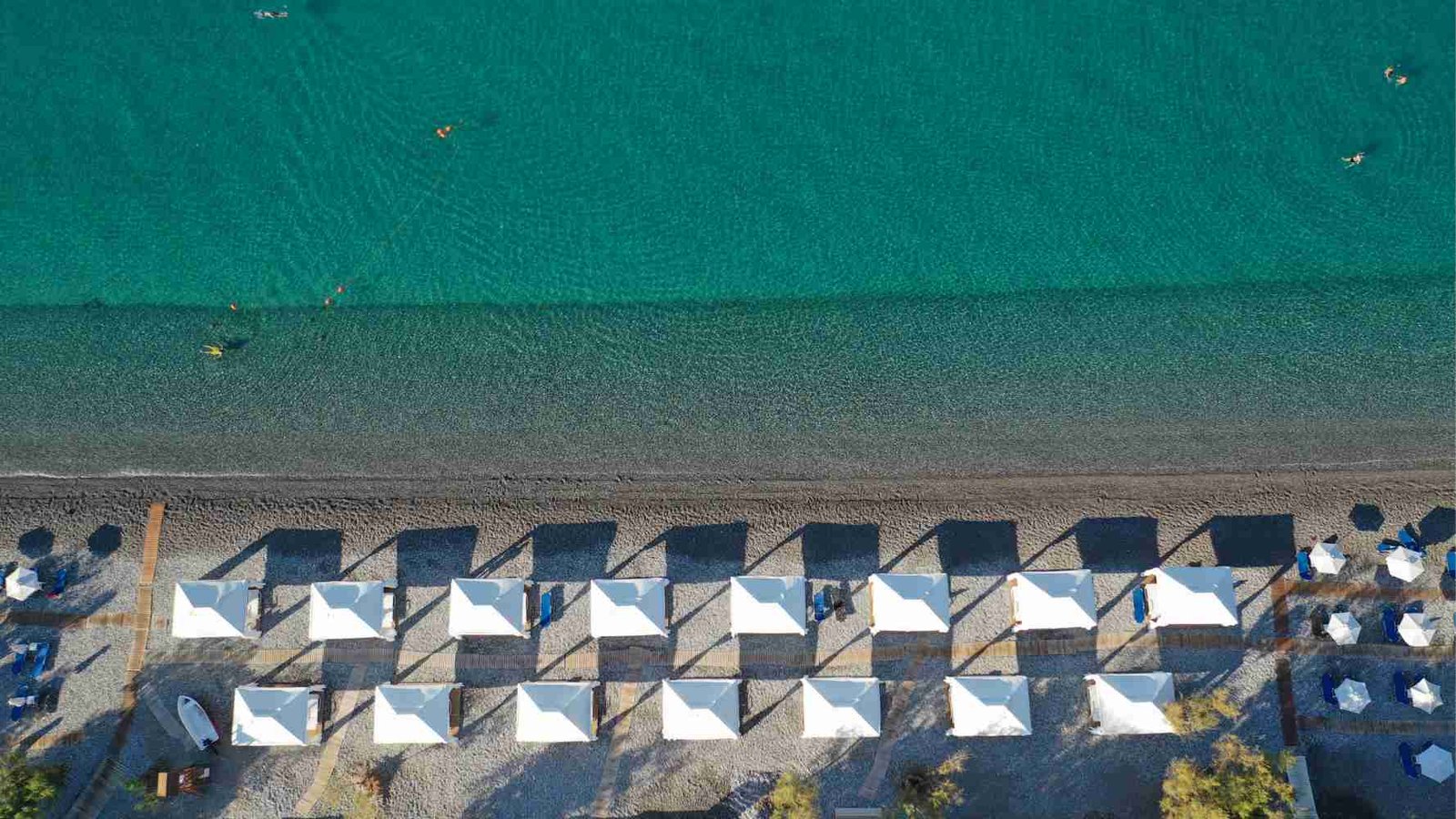 Kalamata beach aerial Peloponnese