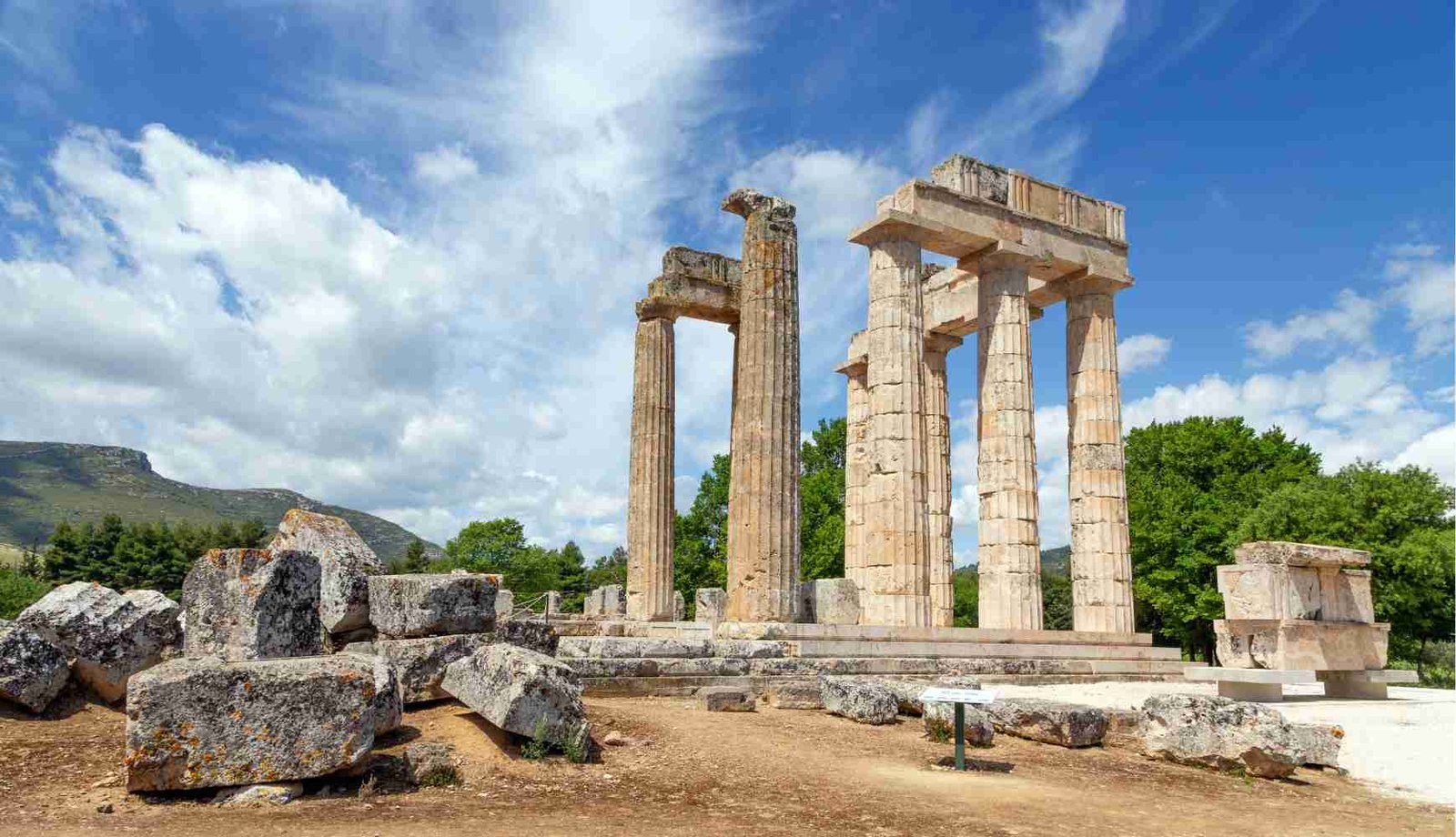 Ancient Temple Zeus Nemea Peloponnese