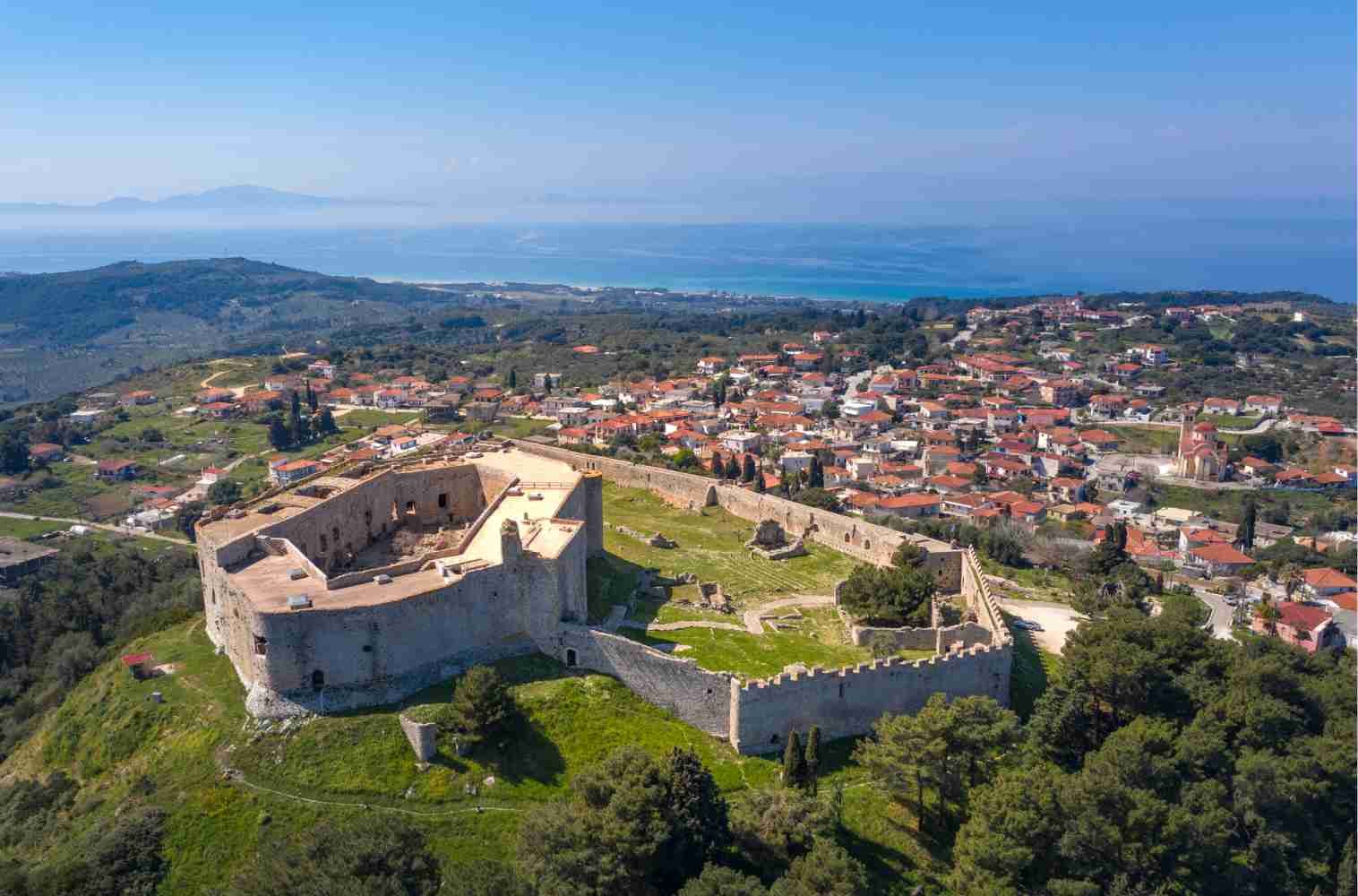 Kastro village Chlemoutsi Peloponnese