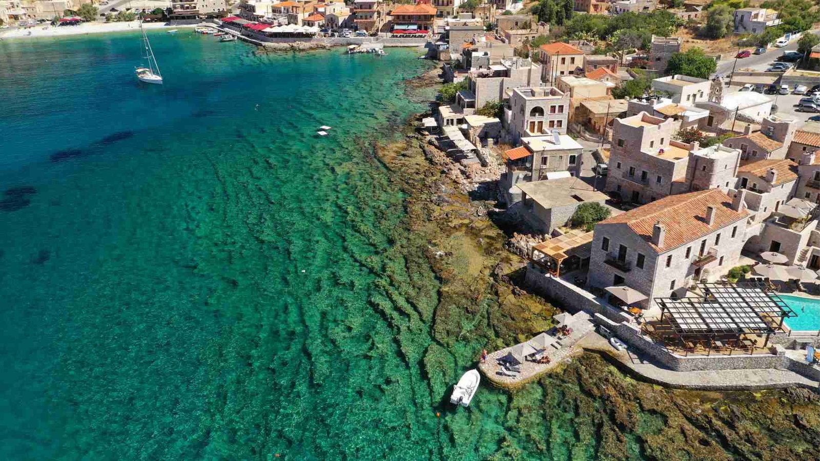 Gerolimenas aerial Peloponnese