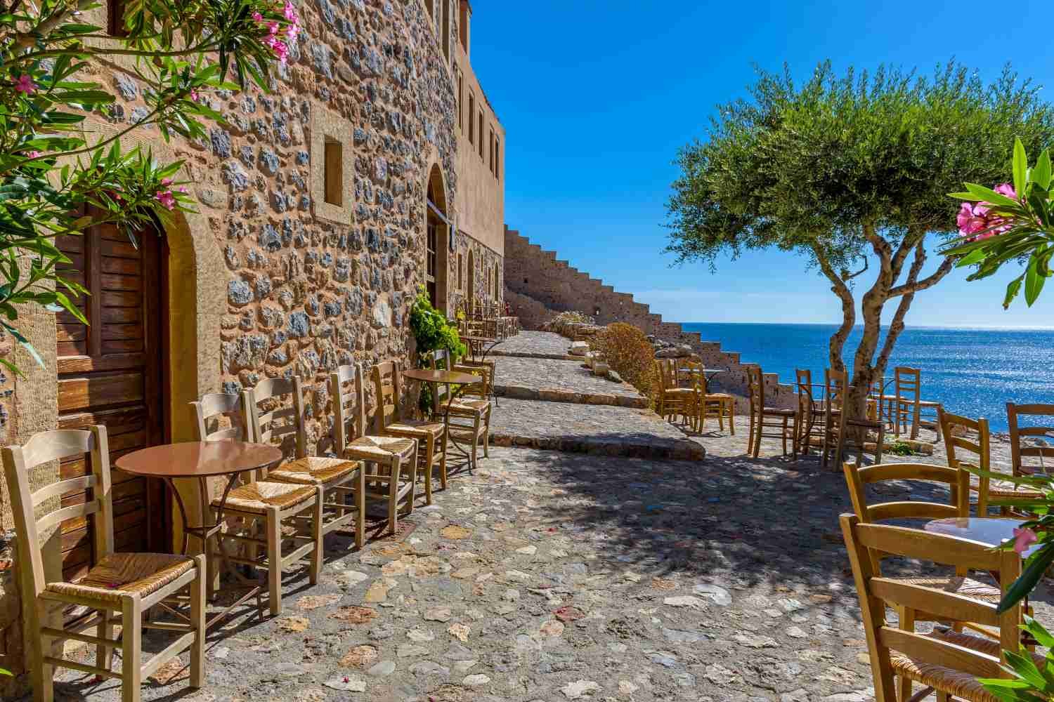 Monemvasia patio Peloponnese