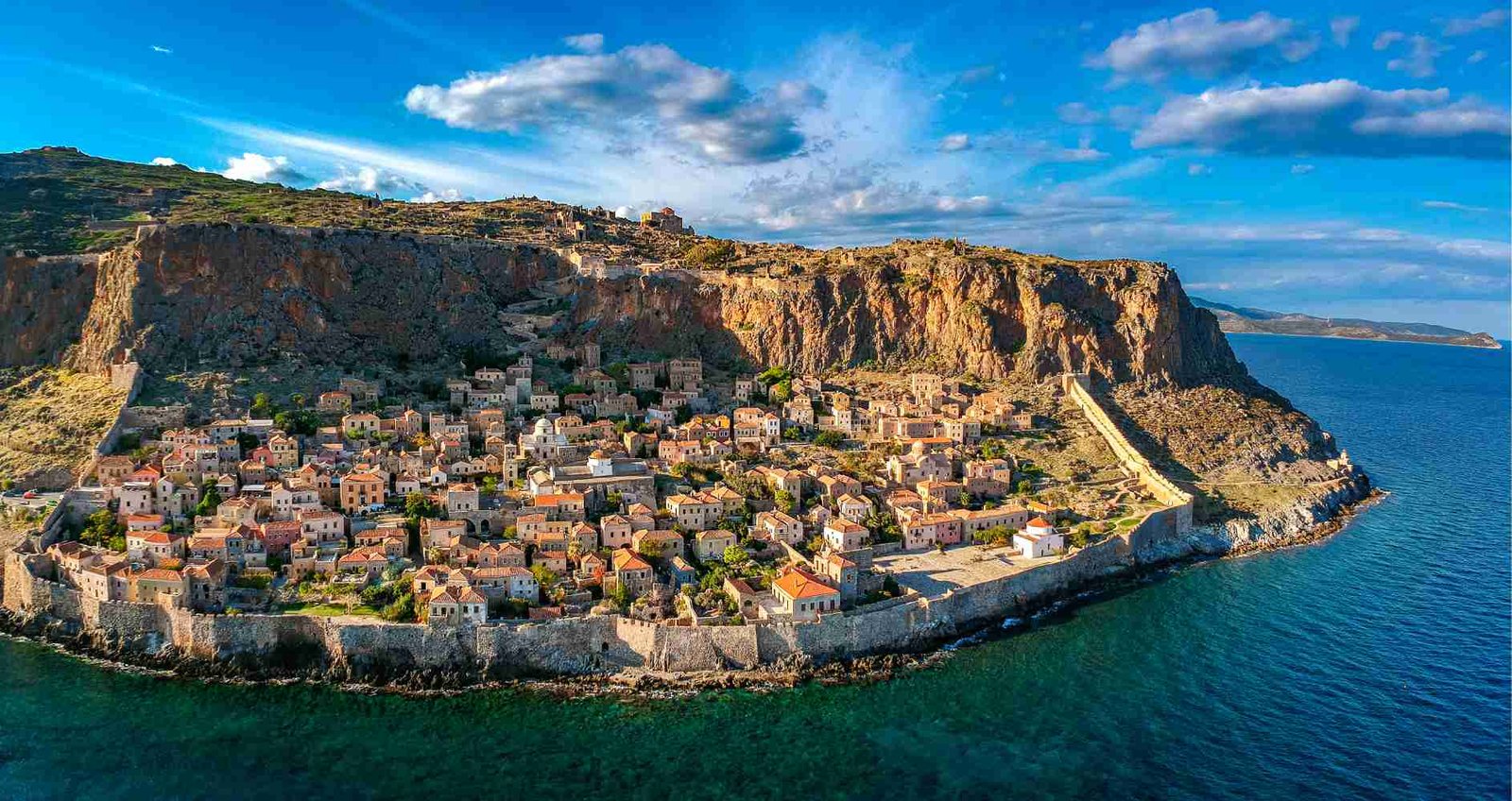 Monemvasia aerial view Peloponnese