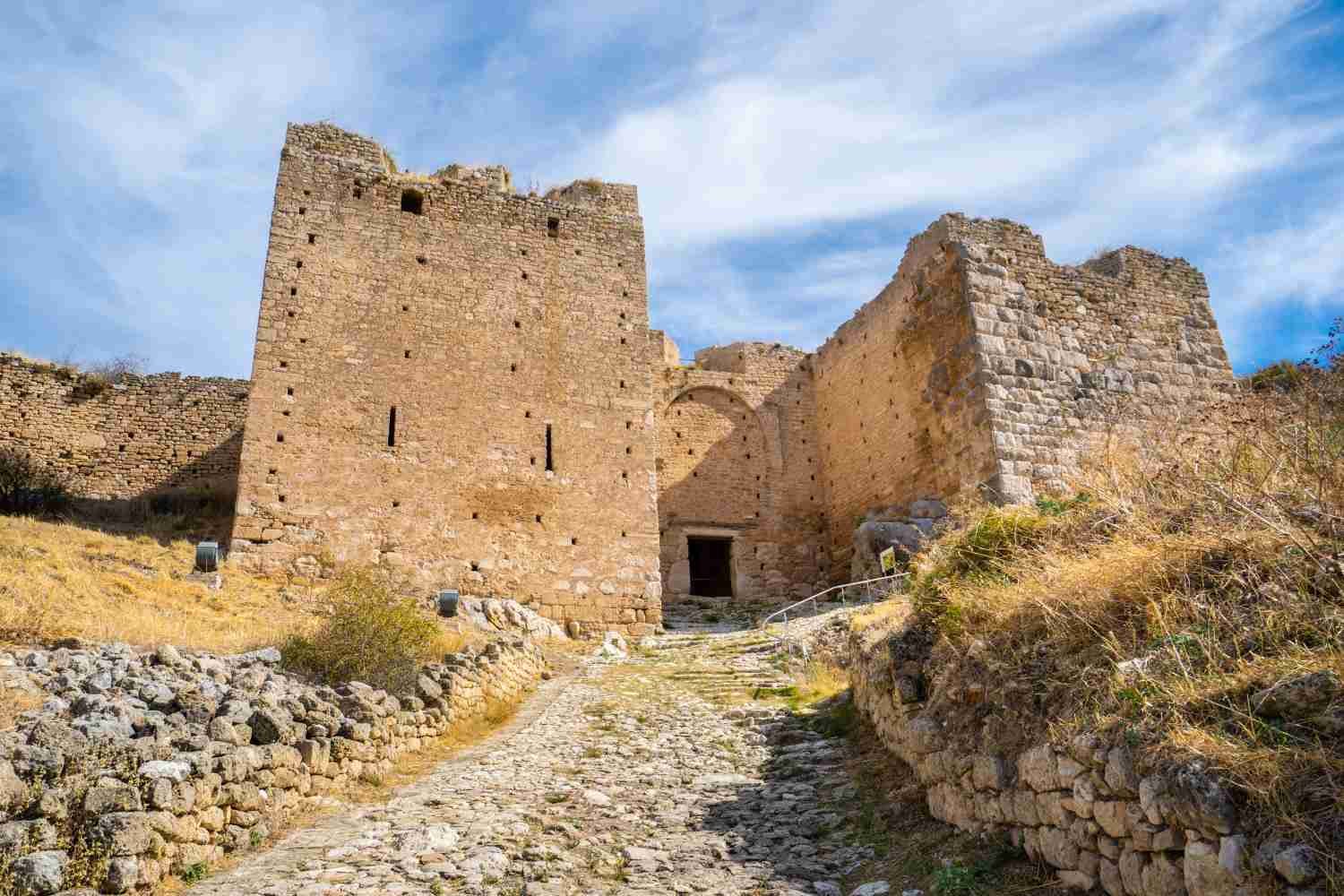 Acrocorinth gate Peloponnese