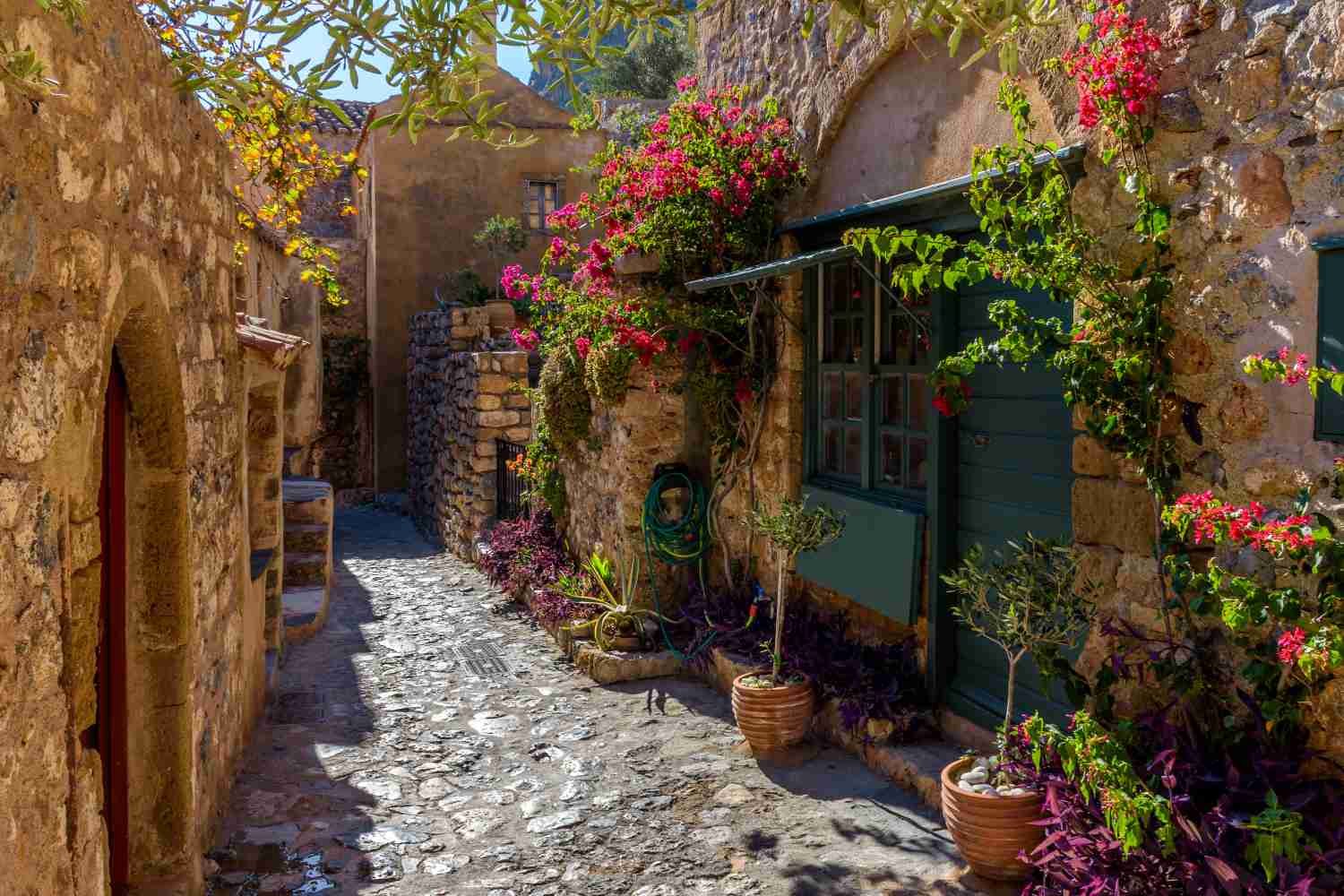 Monemvasia castle city Peloponnese