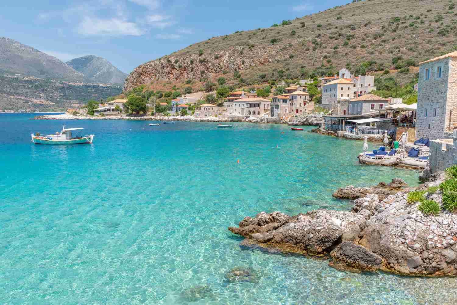 Limeni village sea Peloponnese