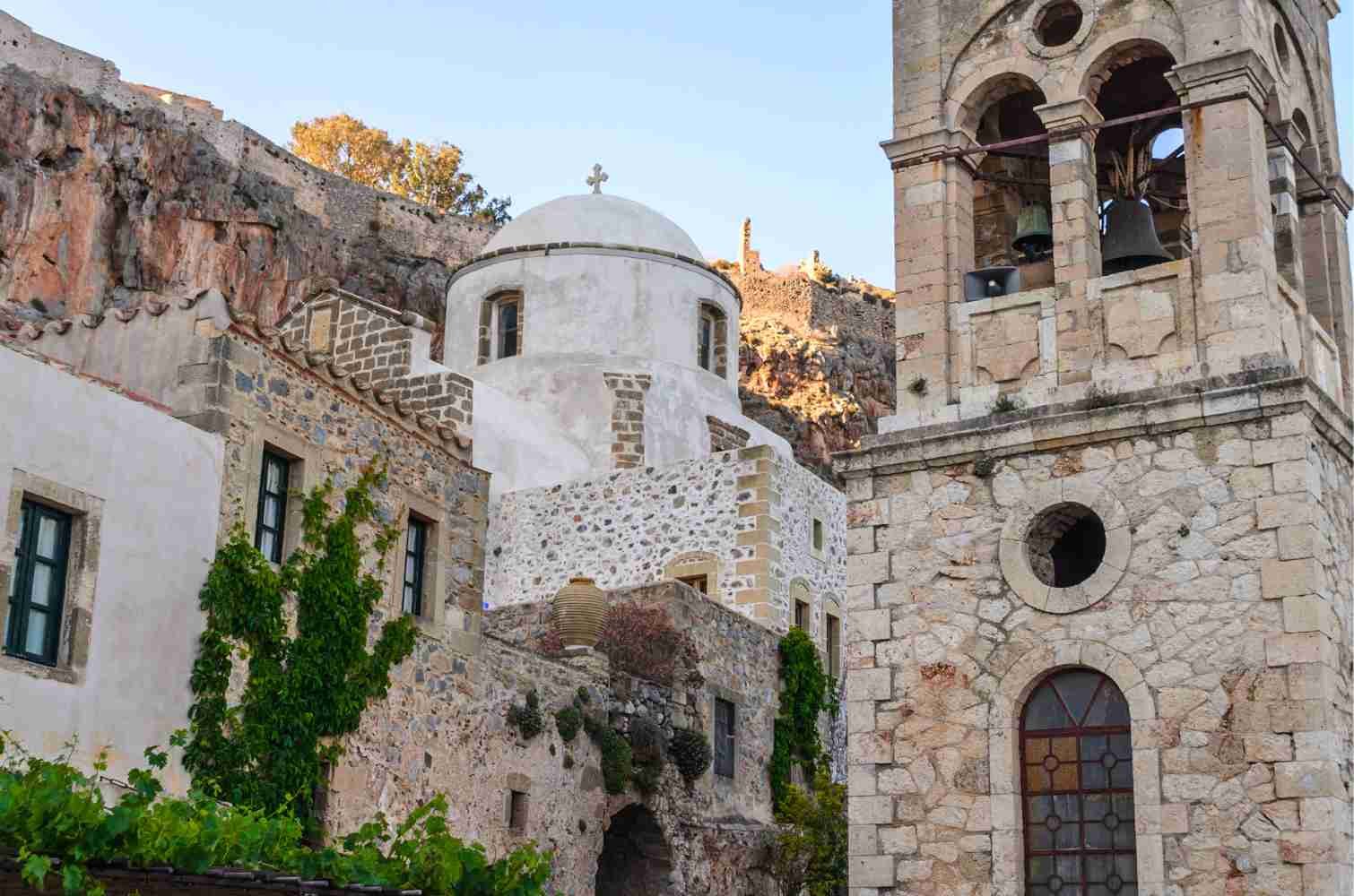 Monemvasia town houses Peloponnese