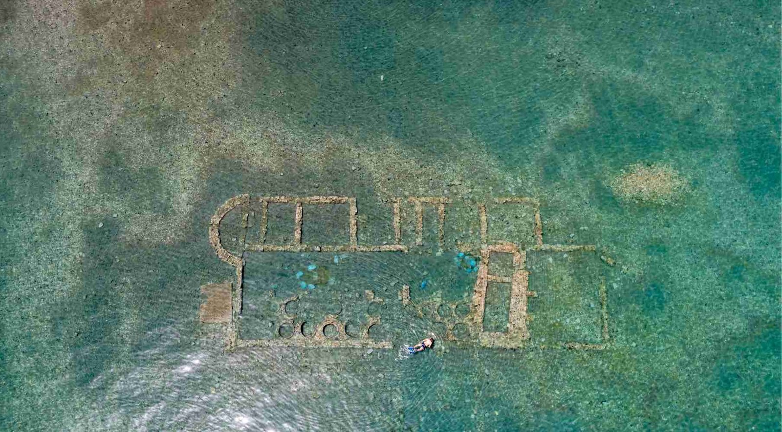 Sunken city of Epidavros in Argolida Peloponnese