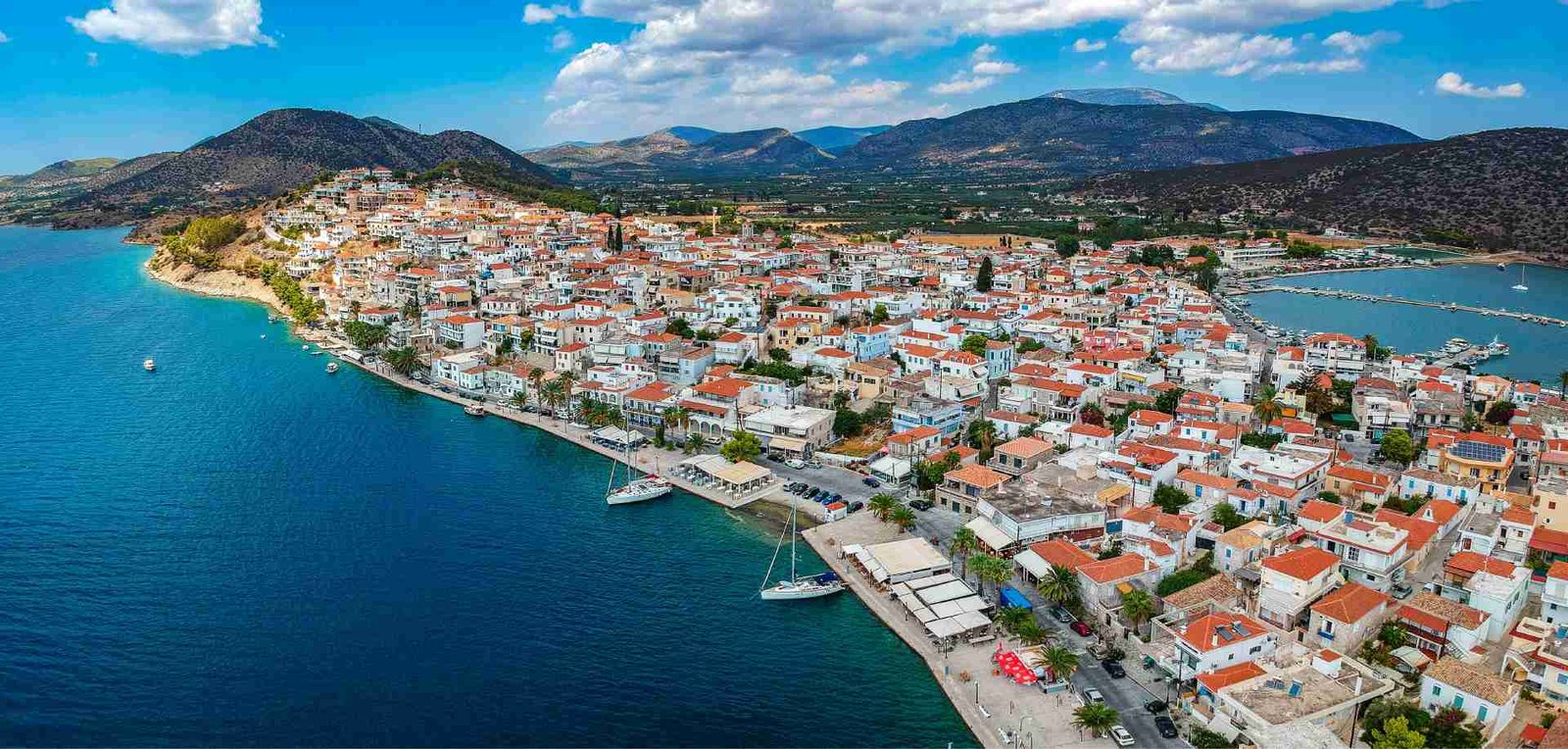 Ermioni aerial view Peloponnese